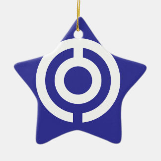 Japan-Okinawa Flag Ceramic Tree Decoration