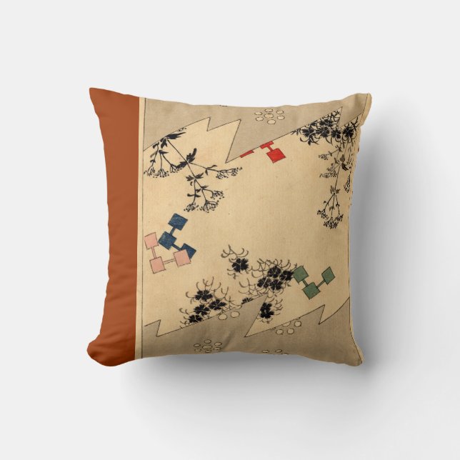 Japan - Old kimono design - Cushion (Front)