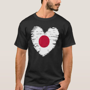 Japan Outfit Japan Heart Flag I love Japan T-Shirt