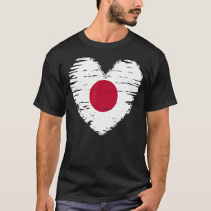 Japan Outfit Japan Heart Flag I love Japan T-Shirt