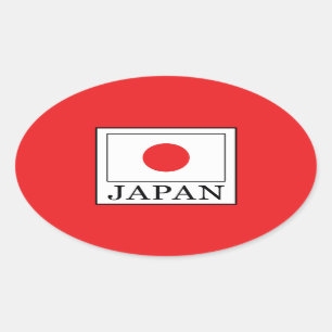 Japan Oval Sticker