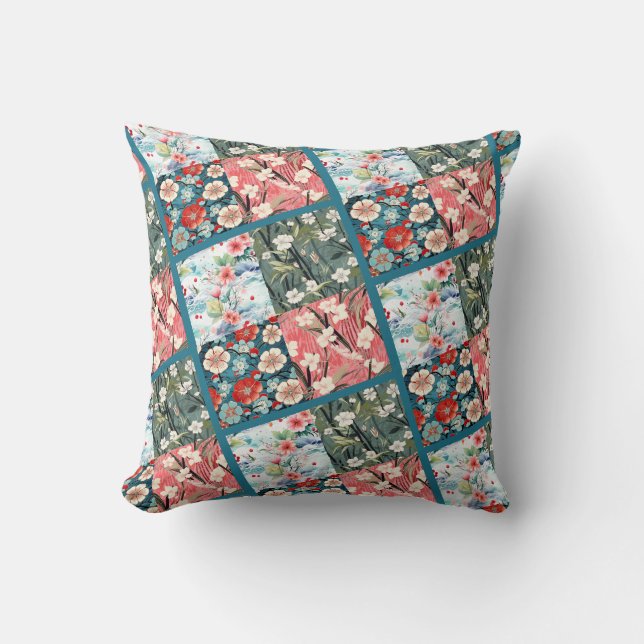 Japan Patchwork Mum's cushion reader (Front)