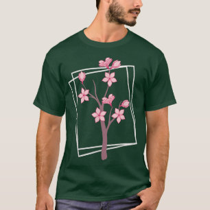 Japan Pink Flower Blossom Japanese Cherry Blossom T-Shirt