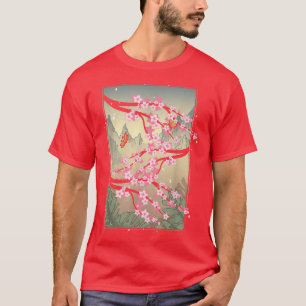 Japan Pink Flower Floral Sakura Japanese Cherry Bl T-Shirt