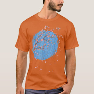 Japan Pink Flower Japanese Floral Sakura Cherry Bl T-Shirt