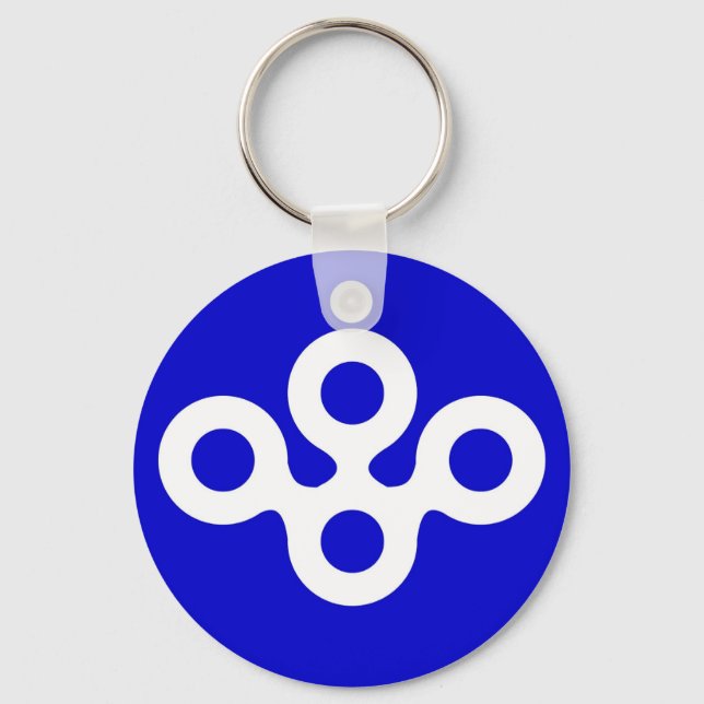 japan prefecture region flag district osaka county key ring (Front)