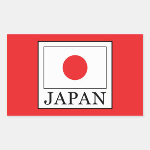 Japan Rectangular Sticker