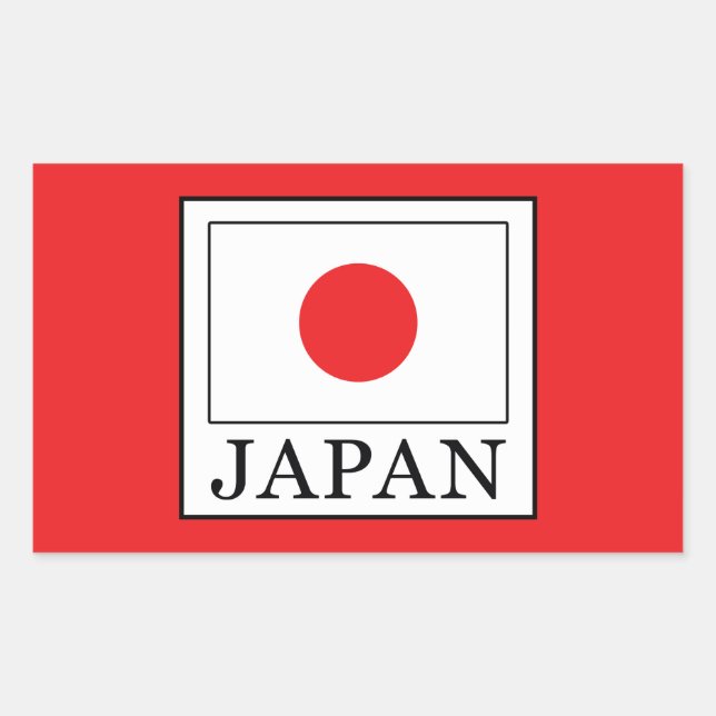Japan Rectangular Sticker (Front)