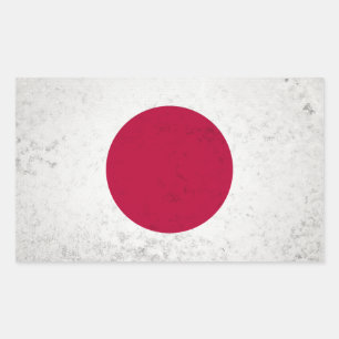Japan Rectangular Sticker