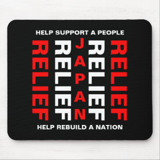 JAPAN RELIEF HELP SUPPORT A PEOPLE... MOUSE MAT