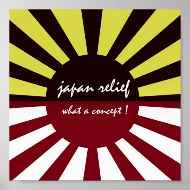japan relief what a concept poster (Front)