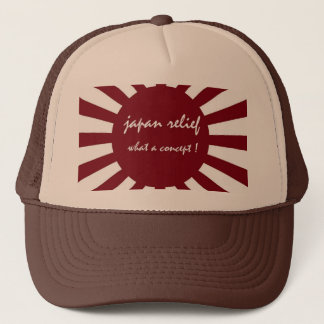 japan relief what a concept trucker hat