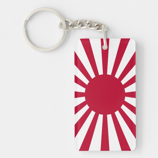 Japan Rising Sun Flag Key Ring (Front)