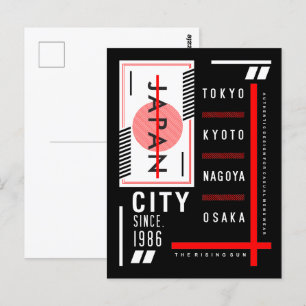 Japan Rising: Urban Legacy & Timeless Style Postcard