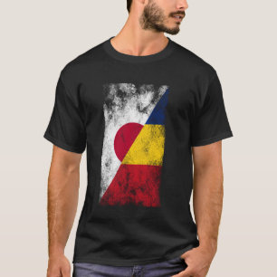 Japan Romania Flags - Japanese Romanian T-Shirt