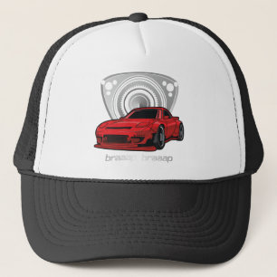 Japan Rotary Mazda RX7 BRAAP Trucker Hat