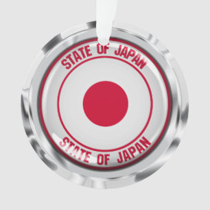 Japan Round Emblem Ornament