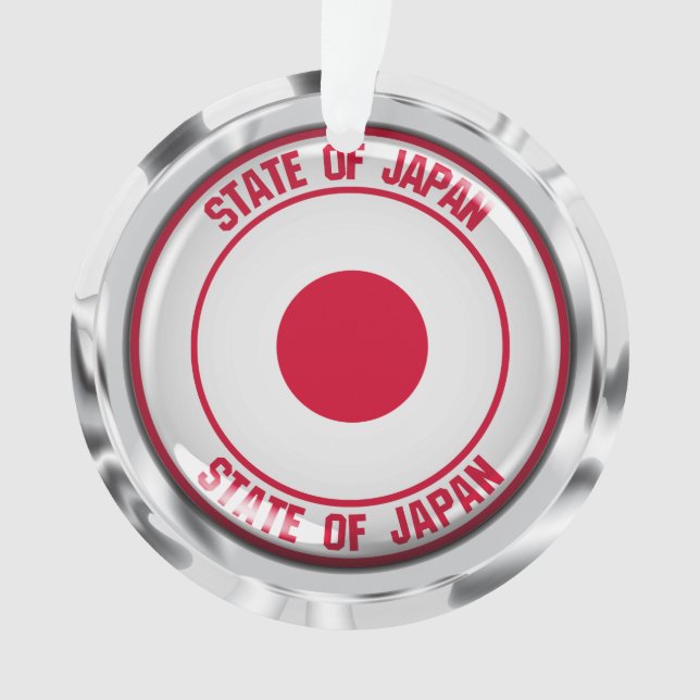 Japan Round Emblem Ornament (Front)