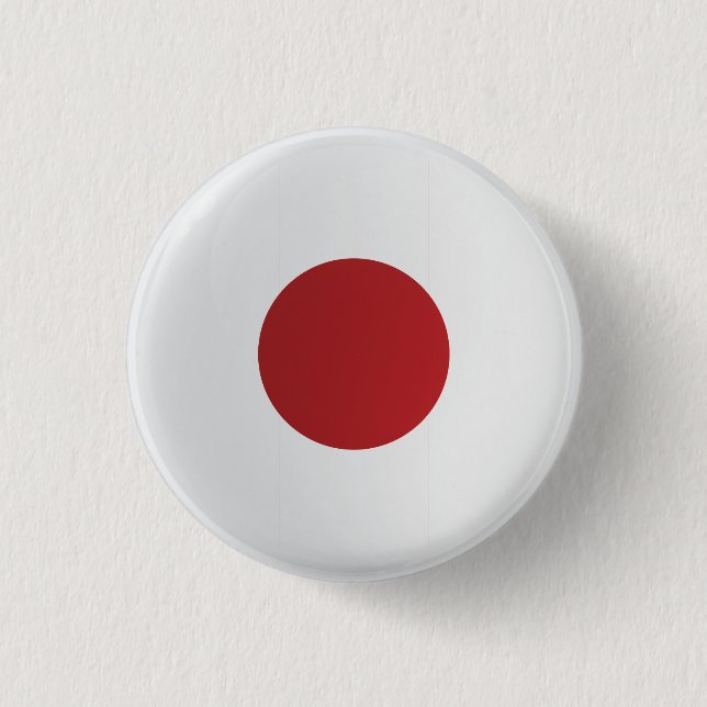 Japan  Round Icon Flag  3 Cm Round Badge (Front)
