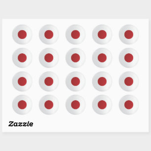 Japan  Round Icon Flag  Classic Round Sticker