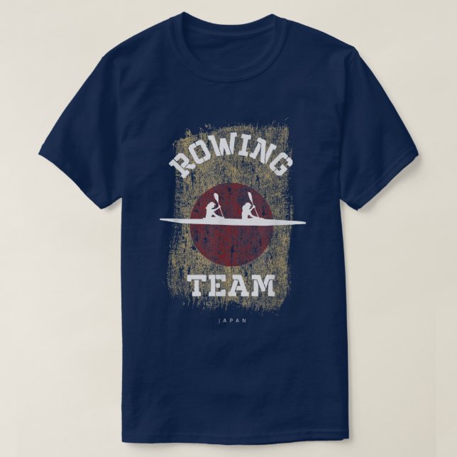 Japan Rowing Team Oarswoman Rower Girl Rowing553 T-Shirt (Design Front)