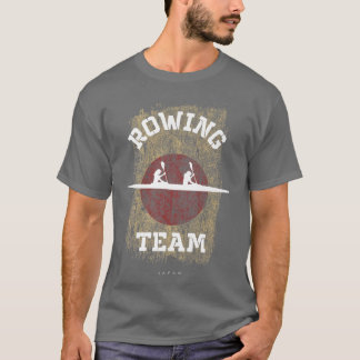 Japan Rowing Team Oarswoman Rower Girl Rowing  T-Shirt