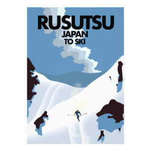 Japan Rusutsu ski print 