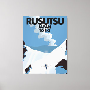 Japan Rusutsu ski print