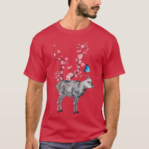 Japan Sakura Cherry Blossom Japanese Serow Japanes T-Shirt