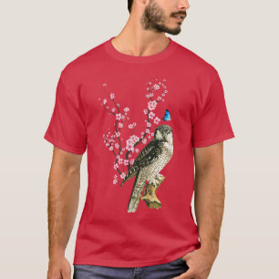 Japan Sakura Cherry Blossom Owl Bird Japanese  T-Shirt