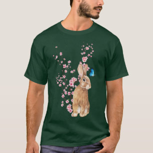 Japan Sakura Cherry Blossom Rabbit Japanese T-Shirt