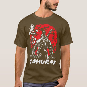 Japan Samurai Katana Red Sun Graphic Tee Gift Teen