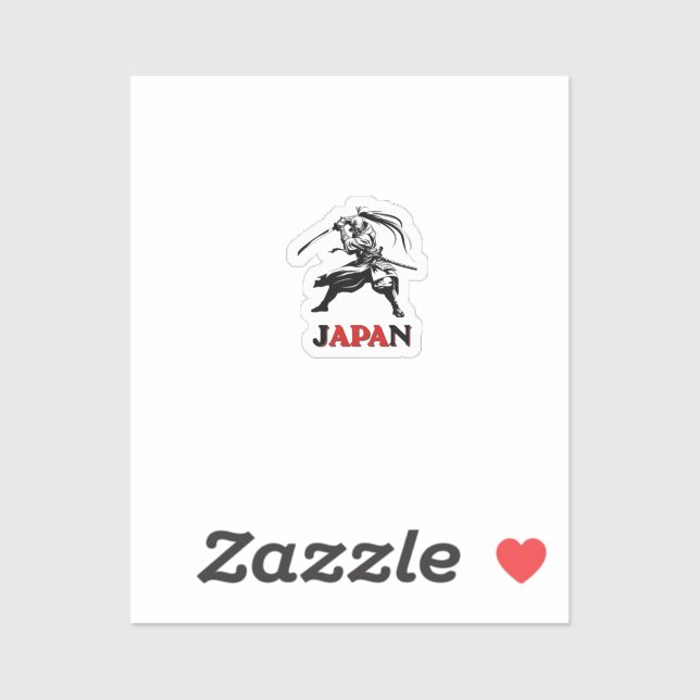 Japan Samurai Soccer Fan Sticker (Sheet)