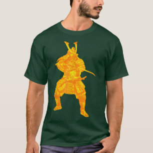 Japan Samurai Warrior With Golden Sword Armour Jap T-Shirt