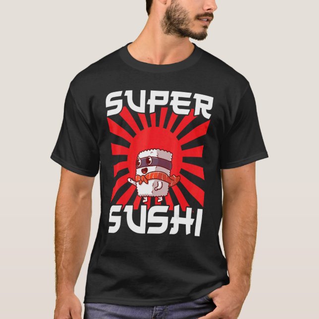 Japan Sashimi Sushi Chopsticks Sushibar Temaki Nor T-Shirt (Front)