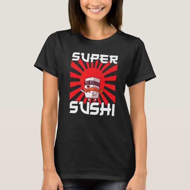 Japan Sashimi Sushi Chopsticks Sushibar Temaki Nor T-Shirt (Front)