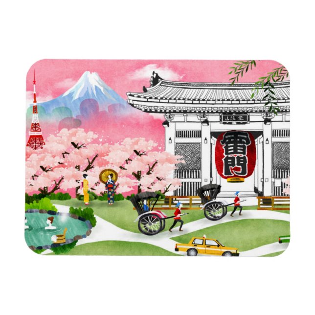 Japan Scene Magnet (Horizontal)
