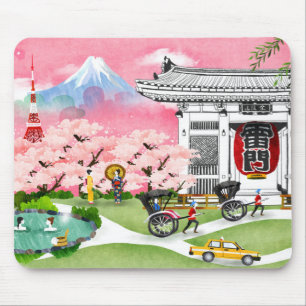 Japan Scene Mouse Mat