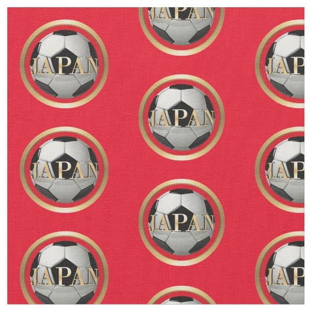 Japan Soccer Ball Fabric (Close Up)
