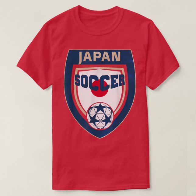 Japan Soccer Fans Jersey Japanese Flag Football Lo T-Shirt (Design Front)