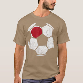 Japan Soccer Flag Jersey Japanese Football 531 T-Shirt