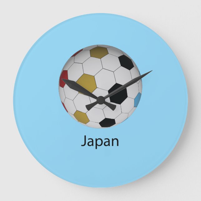 Japan Soccer Large Clock (Front)