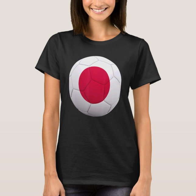 Japan Soccer National  Ball Japan Flag Football T-Shirt (Front)