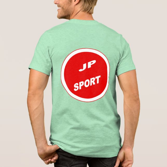 JAPAN SPORT Green Back T-shirt Tri-Blend Shirt (Back)