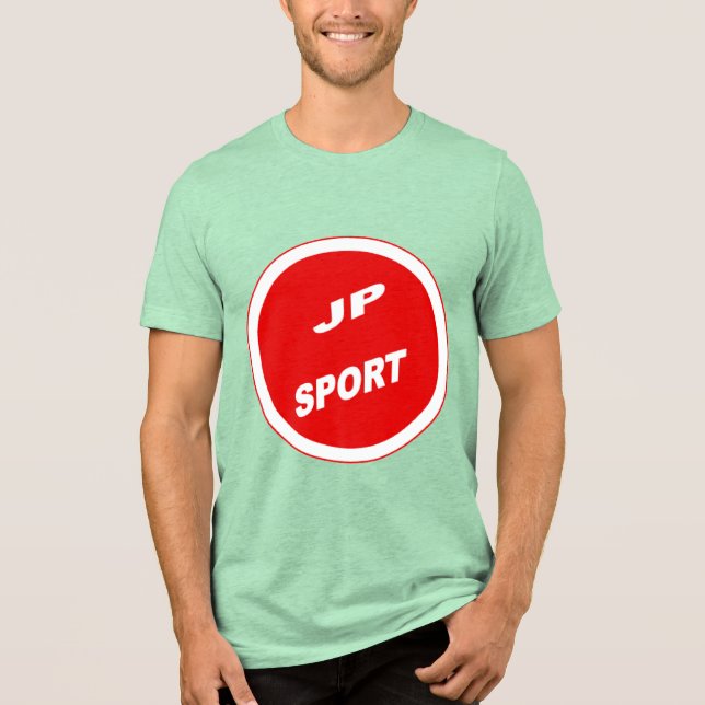 JAPAN SPORT Green T-shirt Tri-Blend Shirt (Front)