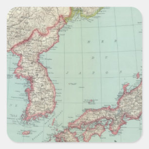 Japan Square Sticker