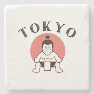 Japan Sumo Tokyo - Son of The Sun Stone Coaster