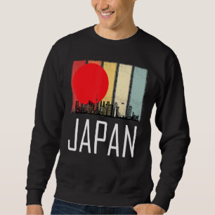 Japan Sunrise Retro Tokyo Skyline With Tokyo Tower Sweatshirt