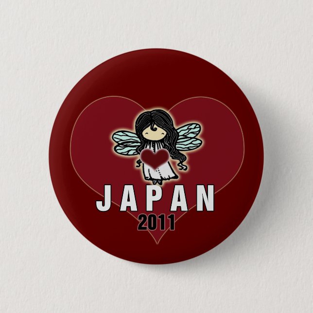 Japan Support Button Little Japanese Fairy (Front)