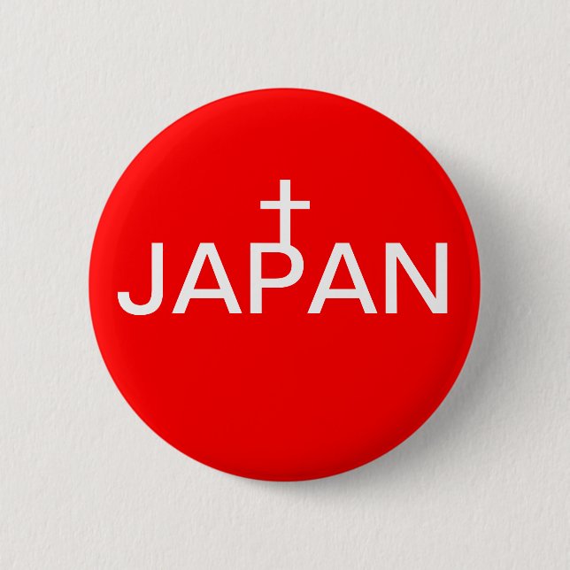 japan t 6 cm round badge (Front)